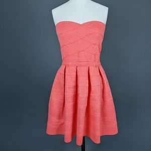 June & Ivy Coral Strapless size S Dress